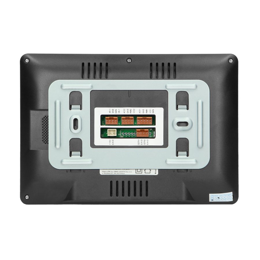 FELIS MEMO MULTI4 a four-family video door phone set, LCD 7" monitor,SD+DVR slots, black