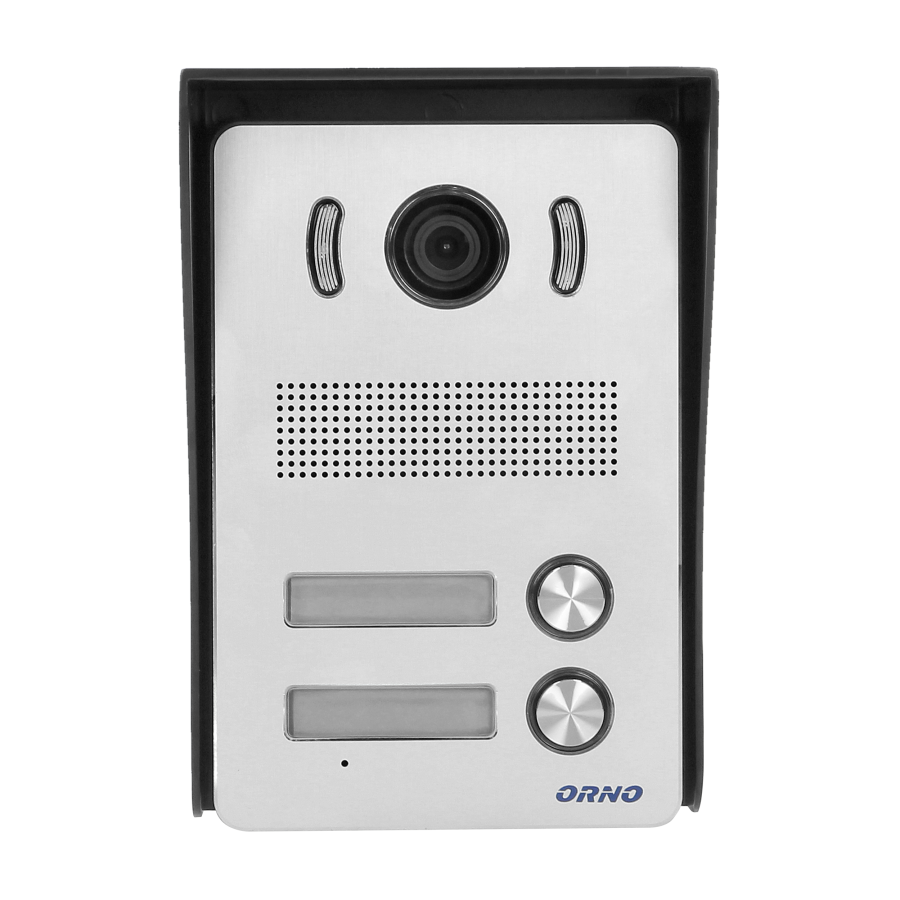 Zestaw wideodomofonowy 2-rodzinny bezsłuchawkowy, kolor,  LCD 7", z czytnikiem breloków zbliżeniowych, interkom, natynkowy, INDI MULTI N