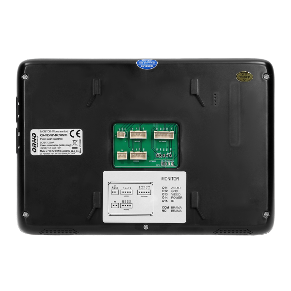 Zestaw wideodomofonowy 2-rodzinny bezsłuchawkowy, kolor,  LCD 7", z czytnikiem breloków zbliżeniowych, interkom, natynkowy, INDI MULTI N