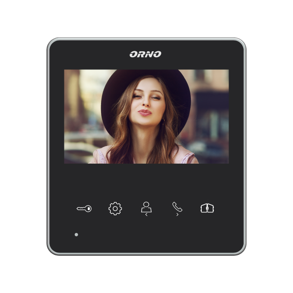 Handset-free, LCD video monitor, multicolor, 4.3", for the extension of NAOS series, gate opening function