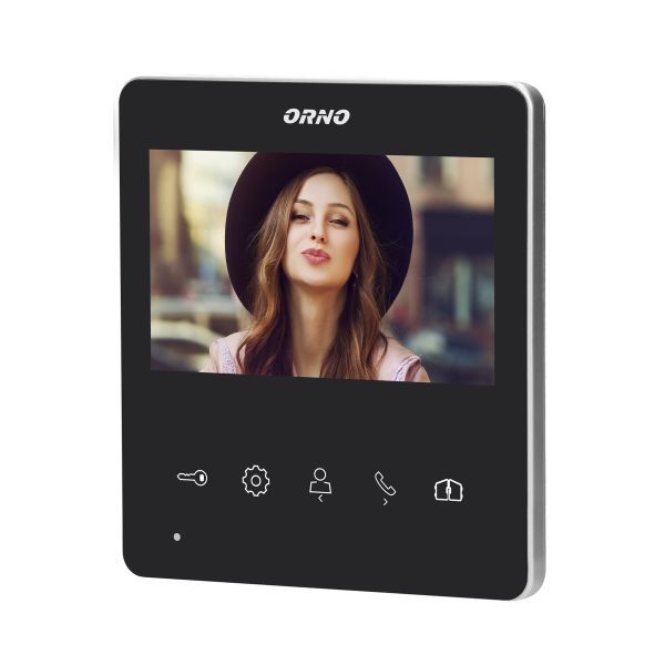 Handset-free, LCD video monitor, multicolor, 4.3", for the extension of NAOS series, gate opening function