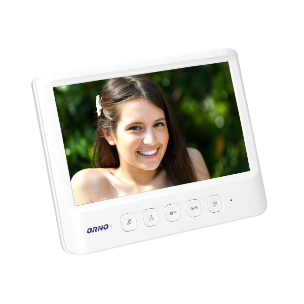 Video monitor 7" for extension of videodoorphone, IMAGO series, white