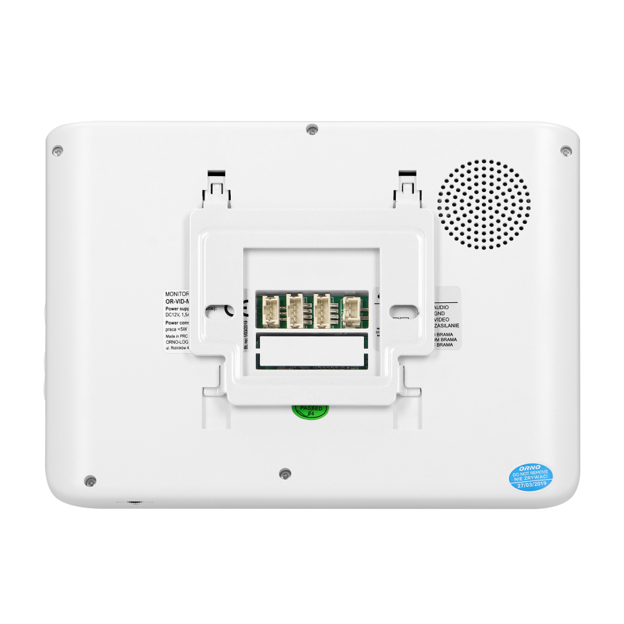 Video monitor 7" for extension of videodoorphone, IMAGO series, white