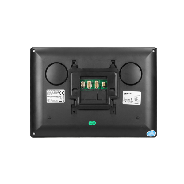 Multicolor, LCD 7" video monitor, handset-free, for the extension of CERES series, with gate opening function, black