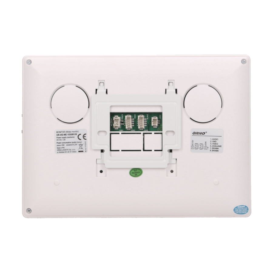 Video monitor 7" for extension of videodoorphone, CERES series