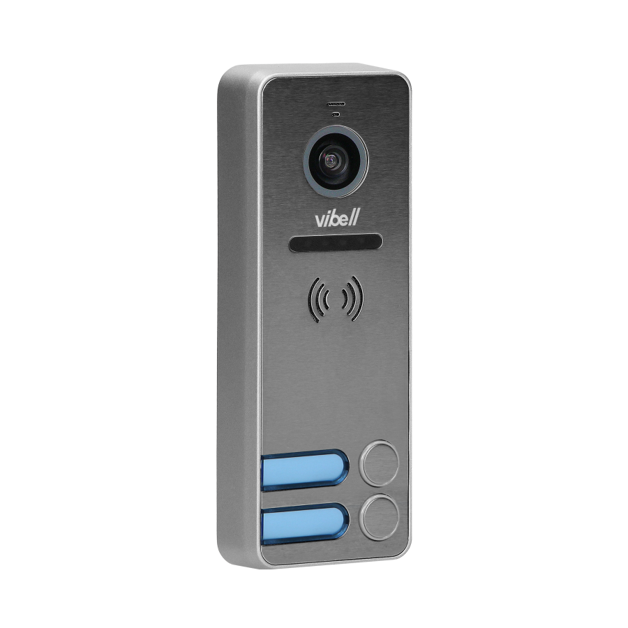 Video camera for the extension of VIBELL two-family door phone series, vandal-resistant