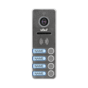 Wideo kaseta 4-rodzinna z kamerą szerokokątną, kolor, wandaloodporna, diody LED, do zastosowania w systemach VIBELL