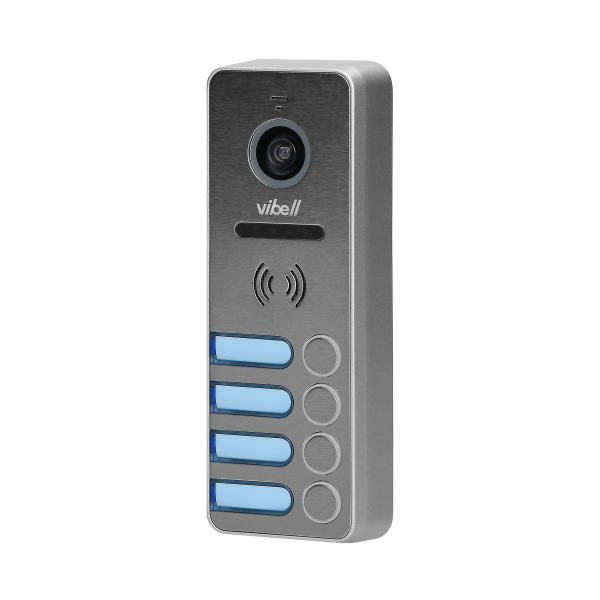 Video camera for the extension of VIBELL four-family door phone series, vandal-resistant