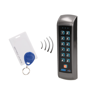 Code lock with card and proximity tags reader, IP55
