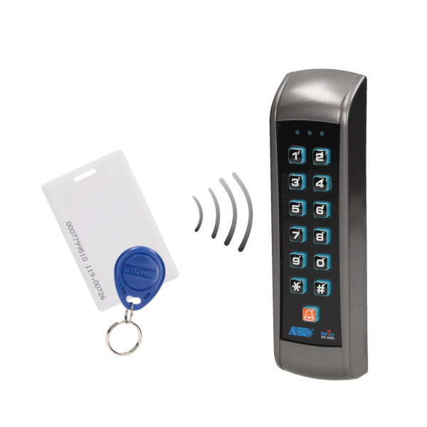 Zamek szyfrowy z czytnikiem kart i breloków zbliżeniowych, IP55