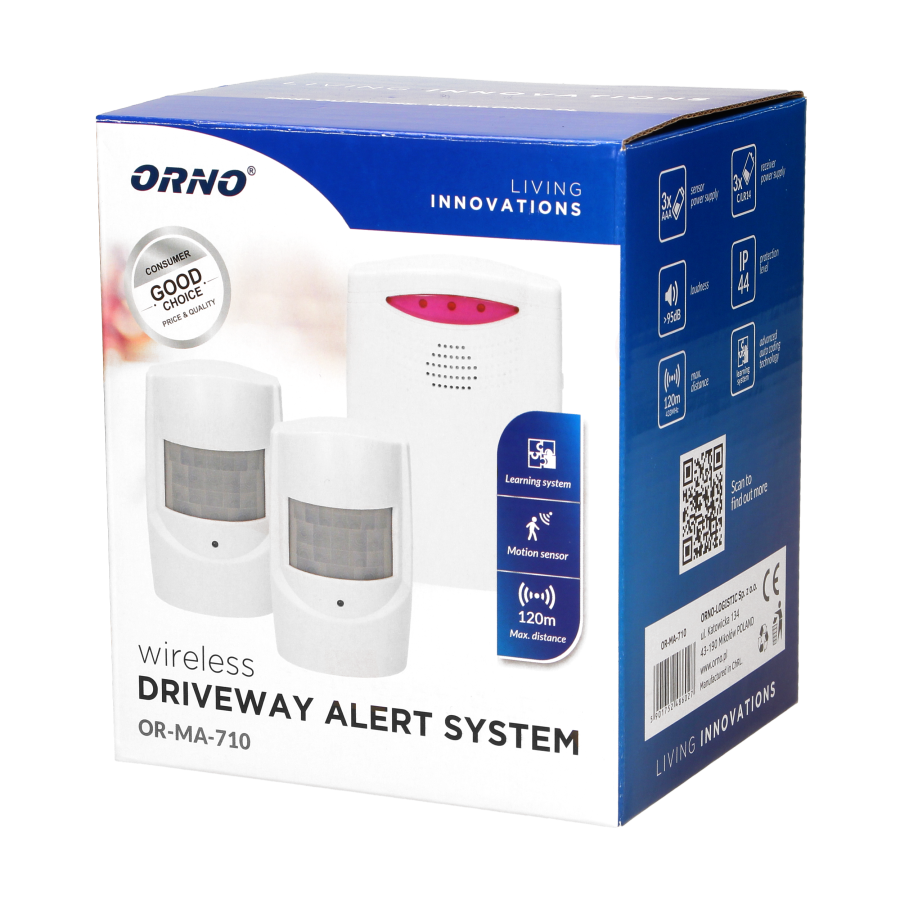 Wireless driveway alert system, IP44