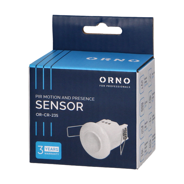 Flush mounted PIR motion sensor 360°