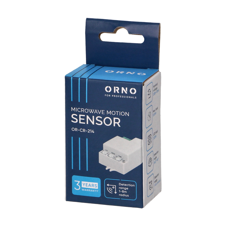 Mini, flat microwave sensor 360°