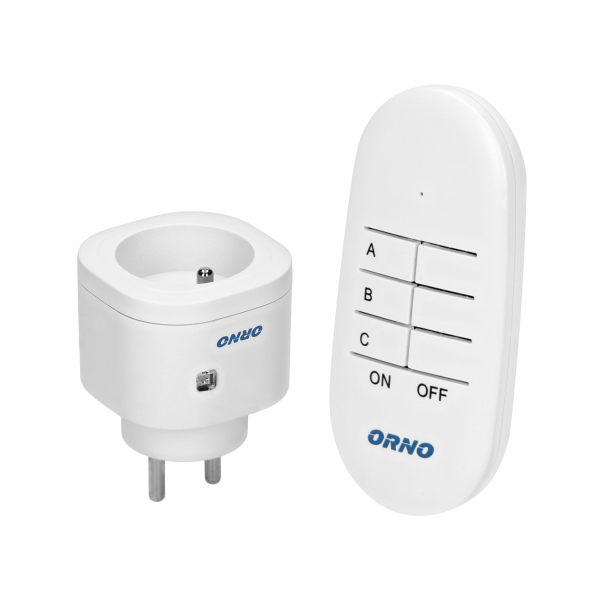 Wireless socket with remote control, 1+1 MINI