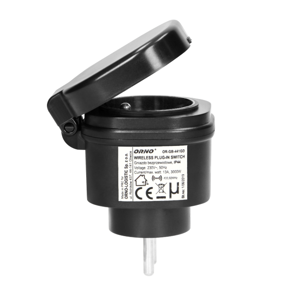 Zestaw bezprzewodowych mini gniazd sterowanych pilotem 2+1, IP44