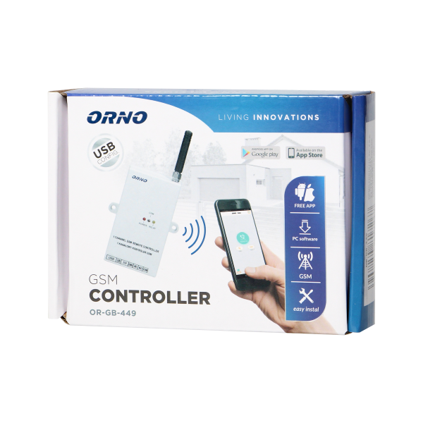 Kontroler GSM do sterowania bramą, z wejsciem USB