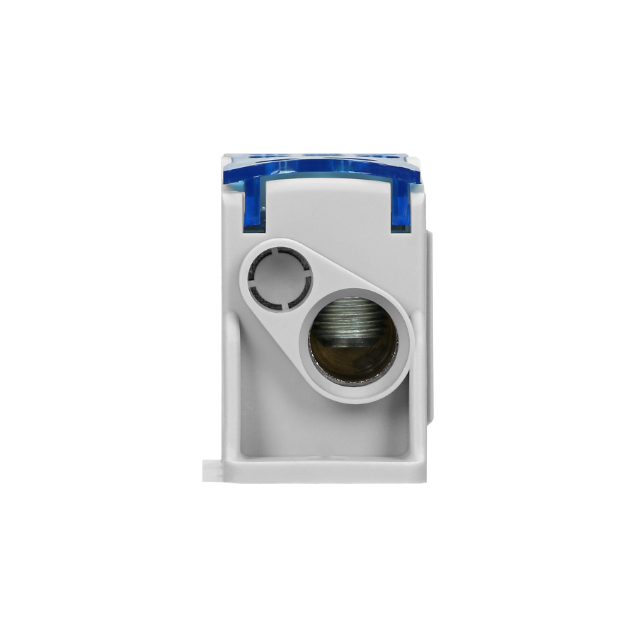 Power distribution block 160A, input terminal 1x16mm² and 1x70mm², output terminals 6x16mm².