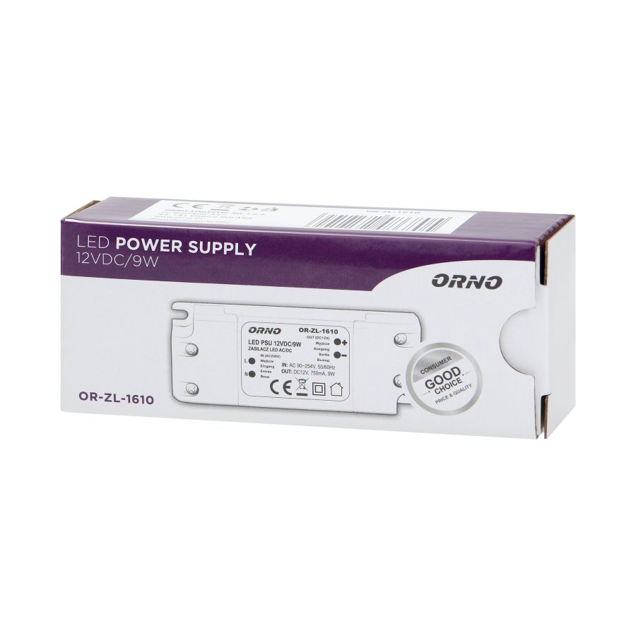 LED driver AC/DC 12V/9W