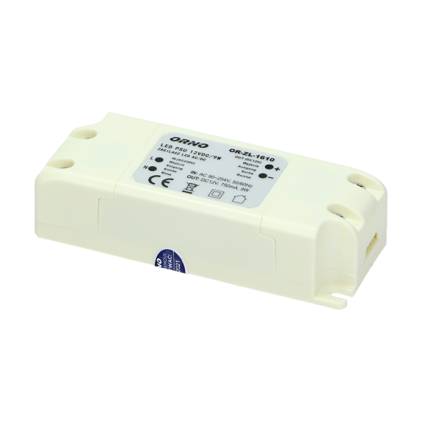 Zasilacz do LED 12VDC 9W, IP20