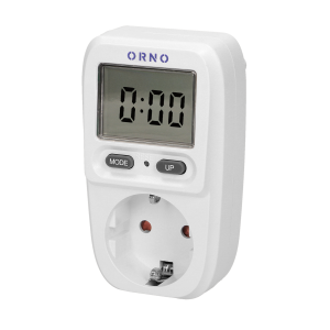 Power meter with LCD display, schuko