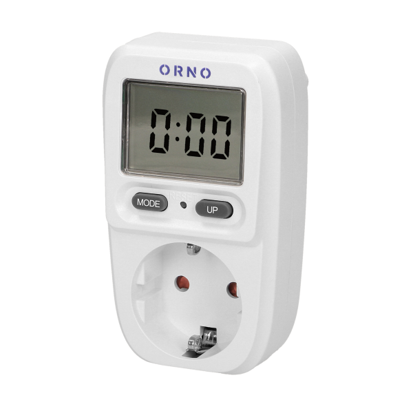 Power meter with LCD display, schuko