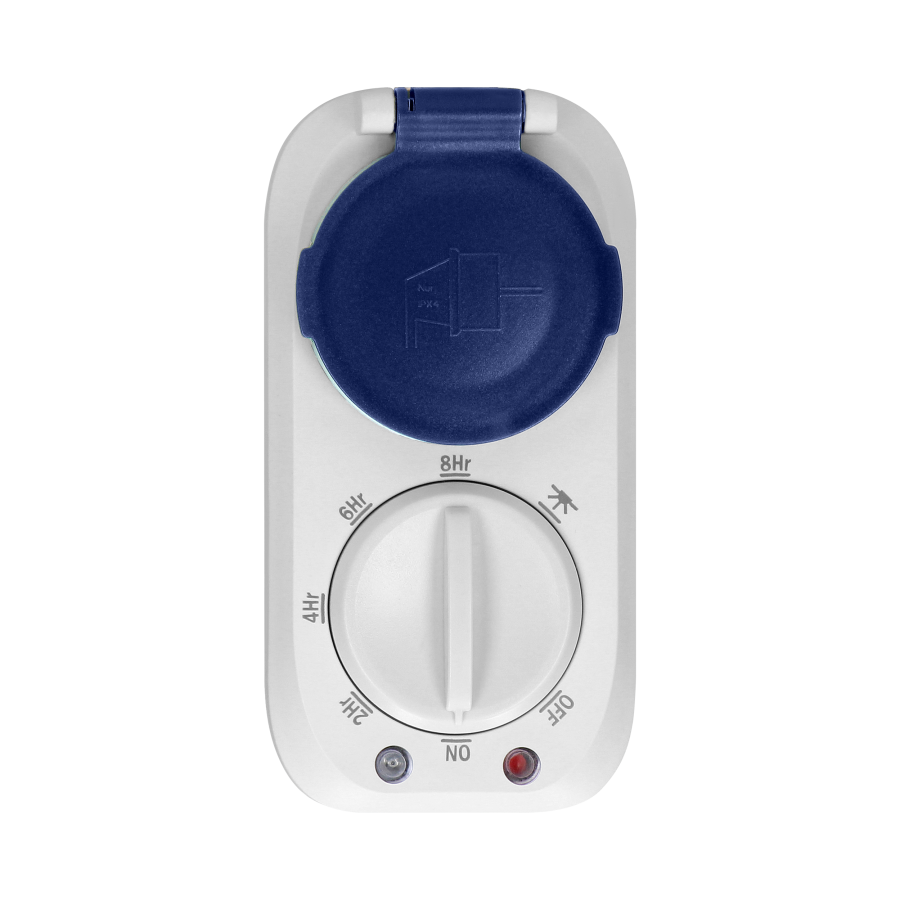 Outdoor mechanical timer with twilight sensor, Schuko, 16A/230A, IP44