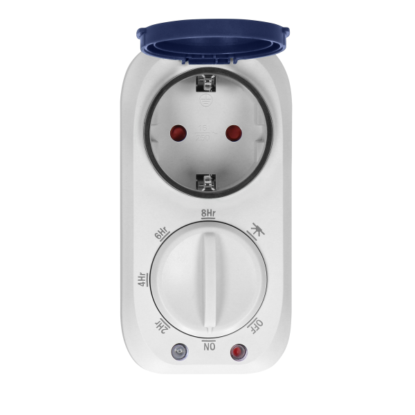 Outdoor mechanical timer with twilight sensor, Schuko, 16A/230A, IP44