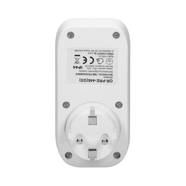 Outdoor mechanical timer with twilight sensor, Schuko, 16A/230A, IP44