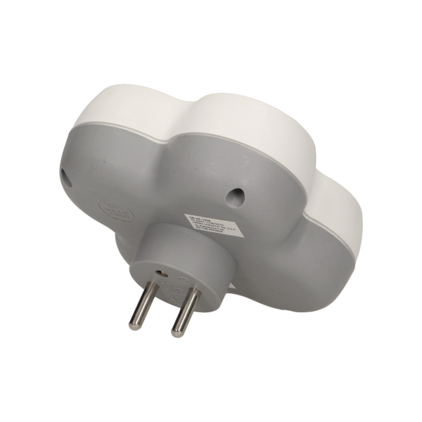 Triple socket outlet with ON/OFF switch