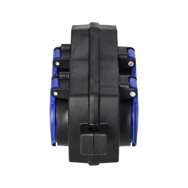 4-way weatherproof extension socket, shock-resistant, 4x2P+E, 16A, IP44