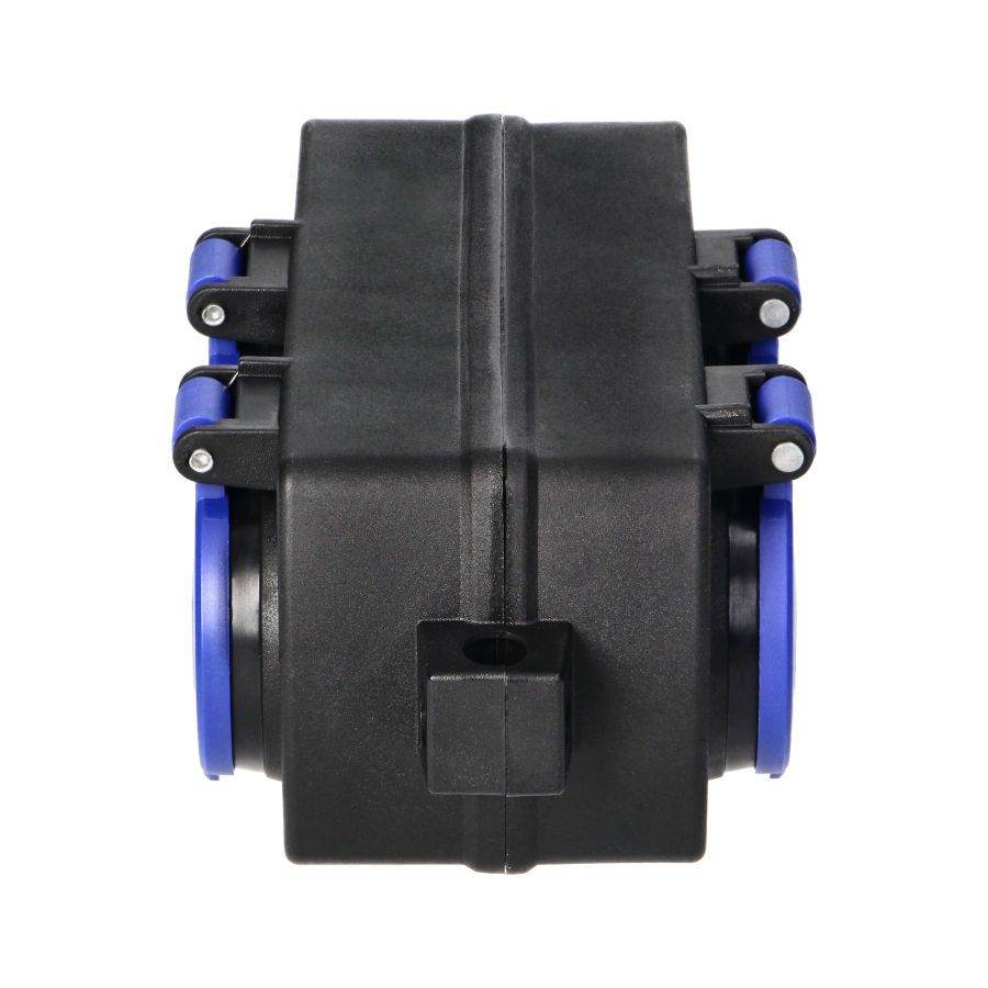 4-way weatherproof extension socket, shock-resistant, 4x2P+E Schuko, 16A, IP44