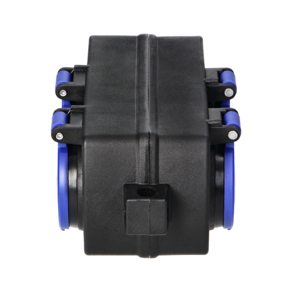 Rozgałęźnik czterokrotny bryzgoszczelny i odporny na uderzenia 4x2P+Z Schuko, 16A, IP44