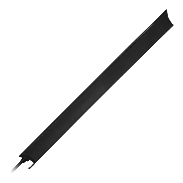 Power strip with surge protection, 8 sockets 2P+E, 3x1.0mm2 cable, 3m long, with a two-way backlit switch, 10A / 230 VAC, surge protector type 3, 2xUSB 2.1A charger, black