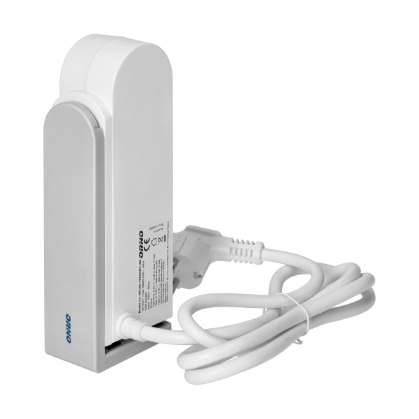 Desk power strip with USB charger and spring clip