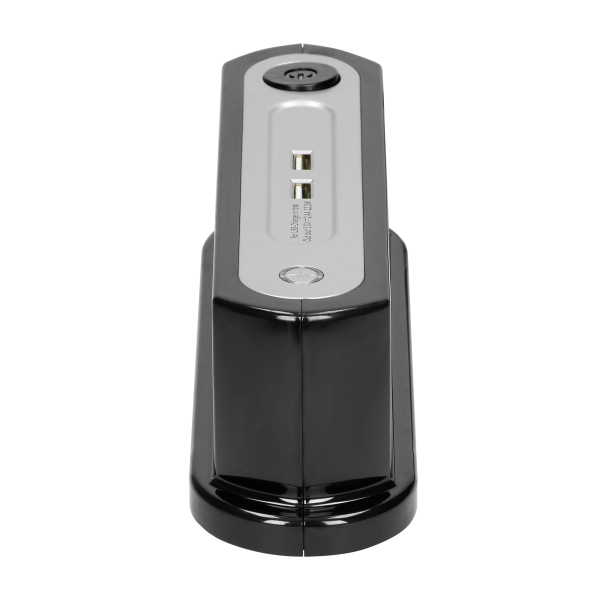 Desktop power strip with surge protection and 2xUSB charger, central switch, 3x2P+E (schuko) sockets, cable length 1.4m