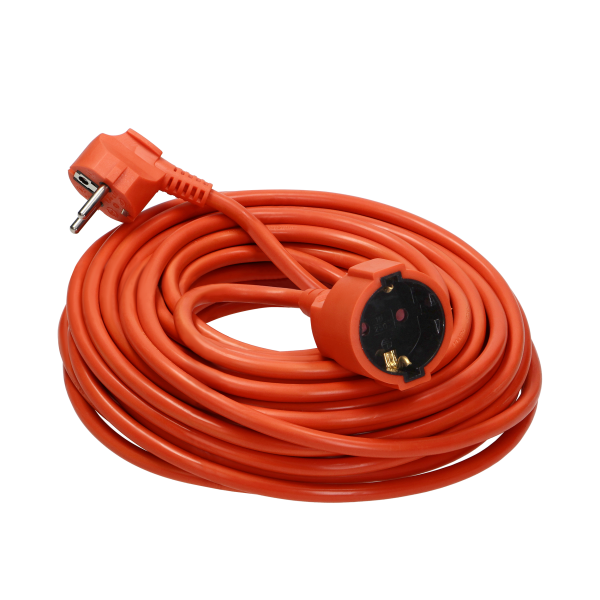 Garden extension cord with 1 Schuko socket, PVC 3x1.5mm², 50m long