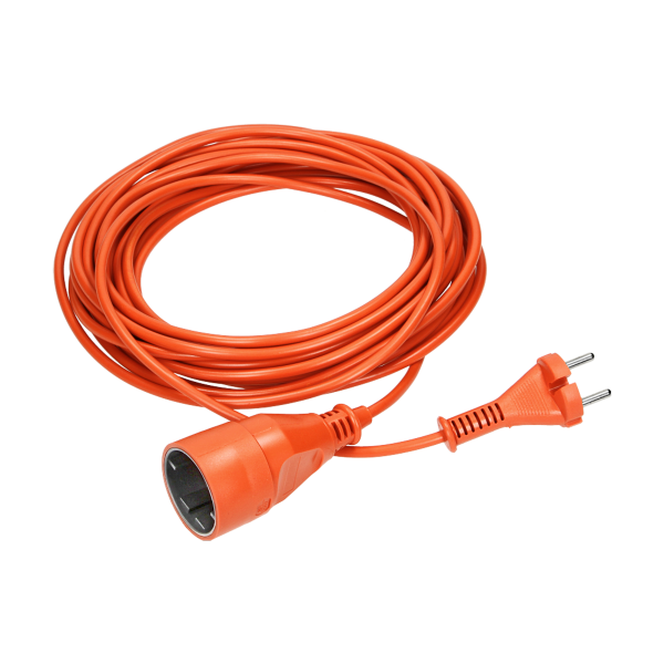 Przedłużacz ogrodowy pomarańczowy zalewany, 1x2P 10m, OMY 2x1mm², 230VAC/10A, PRODUKT POLSKI