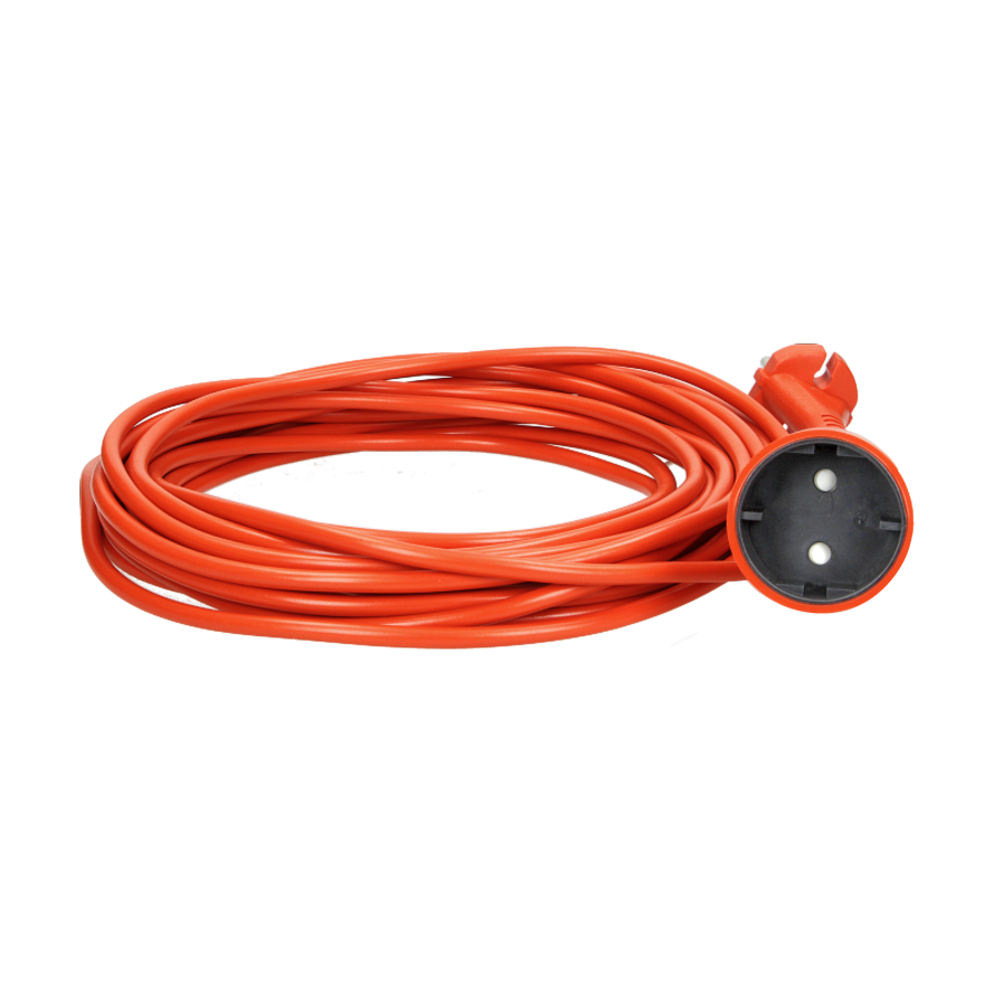 Garden extension cord made of PVC, IP20, potted, cable 10m long, product made in Poland