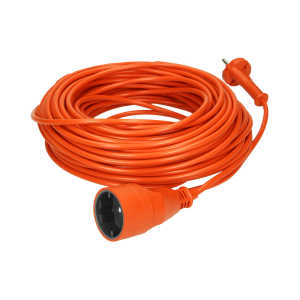 Przedłużacz ogrodowy pomarańczowy zalewany, 1x2P 30m, OMY 2x1mm², 230VAC/10A, PRODUKT POLSKI