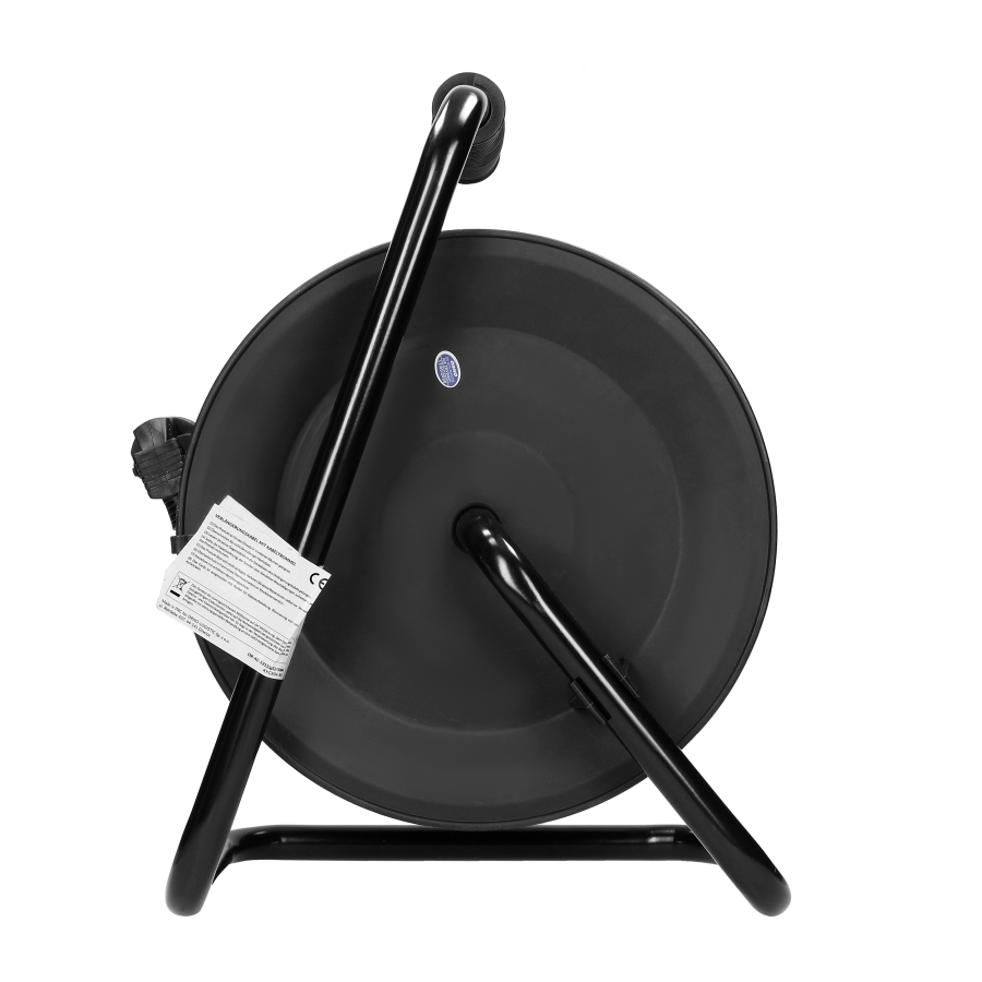 Cable reel with 4 sockets, PVC, H05VV-F 3x1.5mm² - 50m, 4x2P+E (Schuko), thermal switch