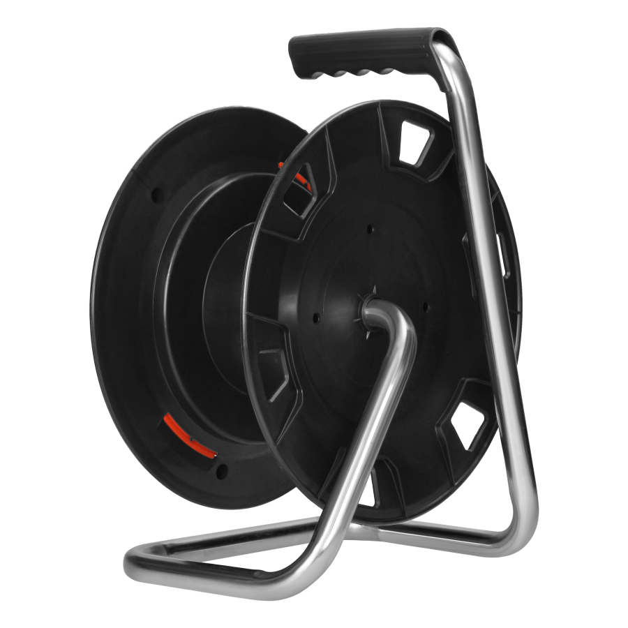 Splashproof empty cable reel IP44 4x2P+E 16A 230V