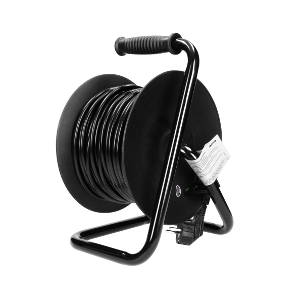 Cable reel with 4 sockets, PVC, H05VV-F 3x1.0mm² - 30m,