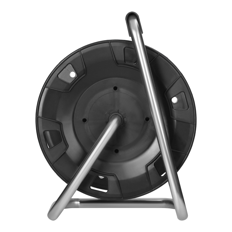 Splashproof empty cable reel IP44 4x2P+E (Schuko) 16A 230V