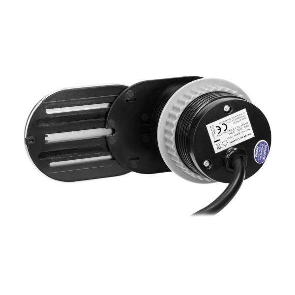 Gniazdo meblowe Ø6cm, wpuszczane w blat z przesuwną pokrywką, ładowarką USB i przewodem 1,9m, 1x2P+Z, 1xUSB (2,4A), 3x1,5mm², wersja Schuko