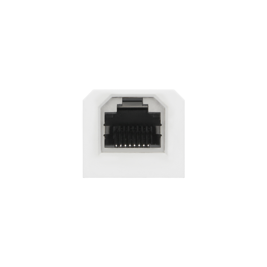 Kostka z gniazdem RJ45 do gniazda meblowego OR-GM-9015/W