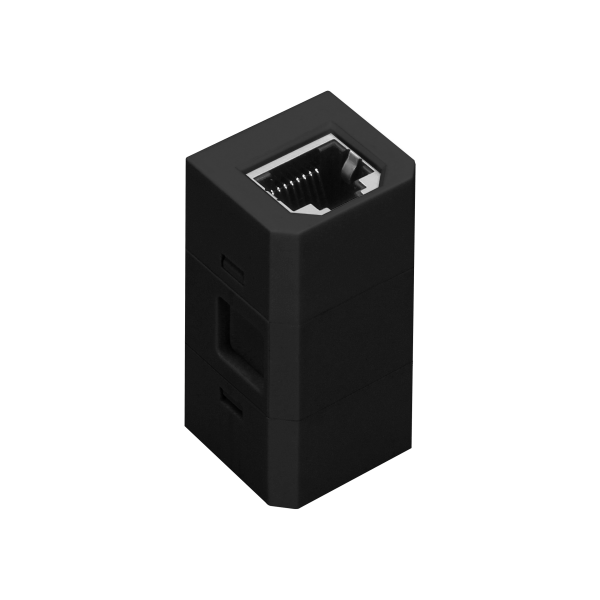 Kostka z gniazdem RJ45 do gniazda meblowego OR-GM-9015/B