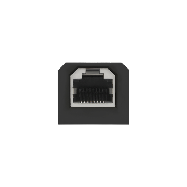 Kostka z gniazdem RJ45 do gniazda meblowego OR-GM-9015/B