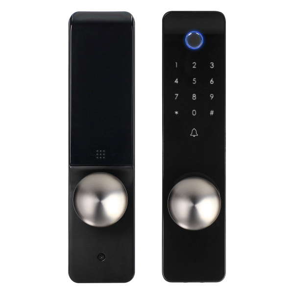 Nakładka szyfrowa na zamek z czytnikiem linii papilarnych, IP44, długa