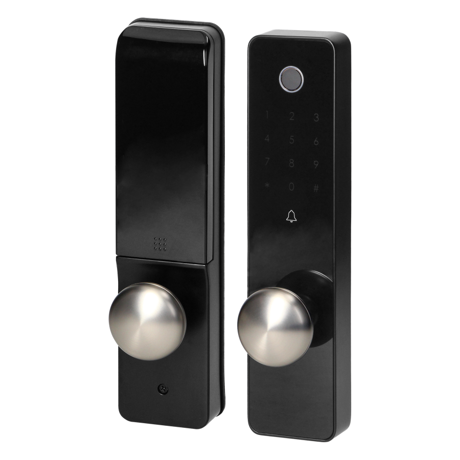 Nakładka szyfrowa na zamek z czytnikiem linii papilarnych, IP44, długa