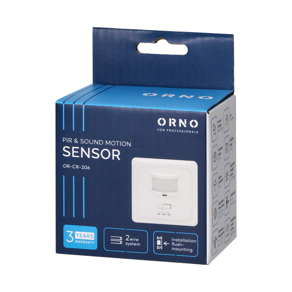 PIR sound & motion sensor 160°